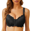 Magic Front Closure Push Up Thin Cup Wireless Lace