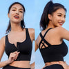 Magic Front Zip Crossback Sports Bra | High-Impact Support & Breathable Comfort