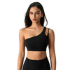 Magic Asymmetric One Shoulder Sports Bra | Breathable Removable Pads - Magic Bra